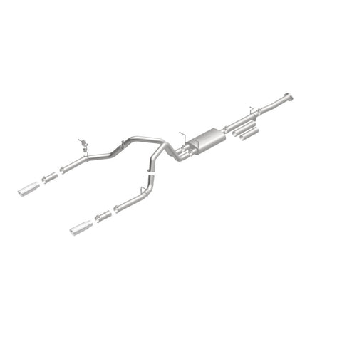 MagnaFlow Stainless Cat-Back Exhaust 2015 Chevy Silverado 2500HD 6.0L Dual Split Rear Exit 4in - 19027