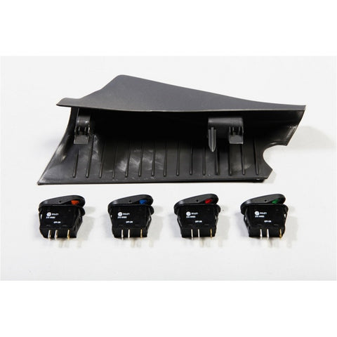 Rugged Ridge A-Pillar 4 Switch Pod Kit Black RHD 07-10 Jeep Wrangler - 17235.87