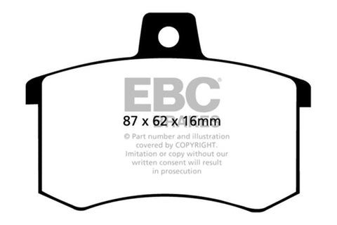 EBC 91-95 Alfa Romeo 164 2.0 Turbo Greenstuff Rear Brake Pads - DP2370