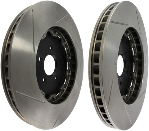 StopTech 09-11 Nissan GT-R Front Slotted Bare Iron 380x34mm Aero-Rotor Kit Pair - 81.658.9911
