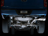 AWE Tuning 0FG 21+ Ford F150 Dual Side Exit Cat-Back Exhaust- 4.5in Chrome Silver Tips - 3015-22067