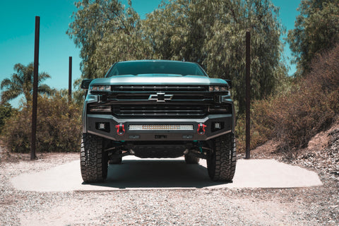 Body Armor 4x4 2019+ Chevy Silverado 1500 Ambush Series Front Bumper (Non-Winch) - GM-19344