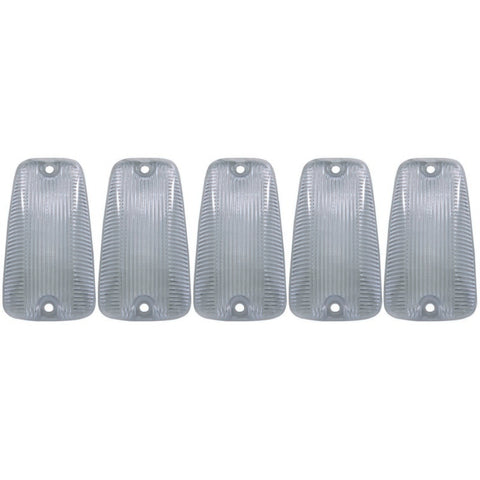 ANZO 1988-2000 Chevrolet Silverado 3500 LED Cab Roof Light Kit Clear 5pc Replac Lens and LED Bulbs - 861084