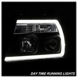 Spyder 04-08 Ford F-150 Projector Headlights - Light Bar DRL - Black PRO-YD-FF15004V2-LB-BK - 5084484