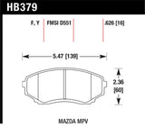 Hawk LTS Street Brake Pads - HB379Y.626