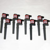 Granatelli 99-14 Ford 4.6L/5.4L/5.8L 4V Hot Street Coil Packs - Black (Set of 8) - 25-4001