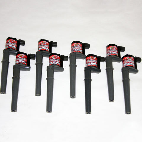 Granatelli 99-14 Ford 4.6L/5.4L/5.8L 4V Hot Street Coil Packs - Black (Set of 8) - 25-4001