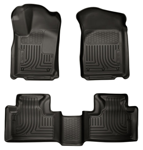 Husky Liners 11-13 Dodge Durango / 11-13 Jeep Grand Cherokee WeatherBeater Combo Black Floor Liners - 99051