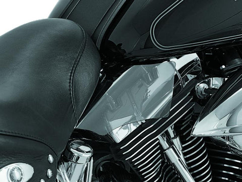 Kuryakyn Saddle Shields Heat Deflectors 00-17 Softail Smoke - 1186