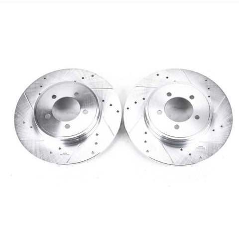 Power Stop 03-05 Lincoln Aviator Rear Evolution Drilled & Slotted Rotors - Pair - AR8593XPR