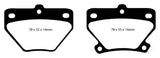 EBC 02-08 Pontiac Vibe 1.8 GT Redstuff Rear Brake Pads - DP31326C