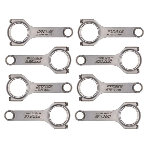 Manley Chevrolet LS 6.125 Length H Tuff Series Connecting Rod Single w/ ARP 2000 Bolts - 15051R-1