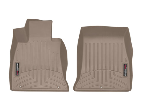 WeatherTech 2018+ Kia Stinger Front FloorLiner - Tan - 4514341