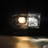 AlphaRex 22-23 Toyota Tundra NOVA-Series Headlights Black w/Amber DRL - Req 810029 OR 810030 - 880872