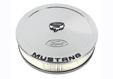Ford Racing Air Cleaner Kit - Chrome w/Mustang Emblem - 302-361