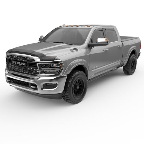EGR 19-23 Ram 2500/3500 In-Channel Window Visors Front/Rear Set Matte Black Crew Cab - 572865