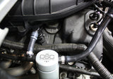 J&L 11-17 Ford Mustang V6 Passenger Side Oil Separator 3.0 - Clear Anodized - 3014P-C
