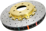 DBA 94-04 Mustang Cobra/Bullitt/Mach1 Front Drilled & Slotted 5000 Series 2 Piece Rotor Assembled w/ - DBA5069GLDXS
