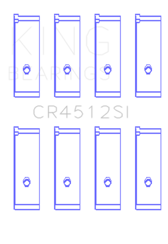 King Engine Bearings Honda D17A1/2 1.7L 16V (Size +0.50mm) Connecting Rod Bearing Set - CR4512SI0.5