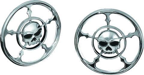 Kuryakyn Zombie Speaker Grills Chrome - 3787