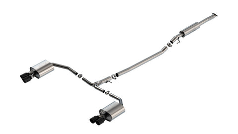 Borla 21-23 Kia K5 GT i4 AT FWD 4DR 2.00in 2.75in S-Type Exhaust - Black Chrome - 140891BC