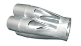 Vibrant 4-1 SS Merge Collectors (2-1/8in Inlet Slipover ID 3-1/2in Merge Outlet OD) Single Unit - 10312