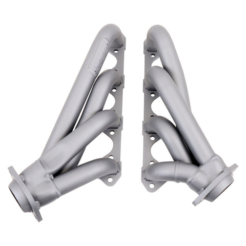 BBK 79-93 Mustang 351 Swap Shorty Unequal Length Exhaust Headers - 1-5/8 Titanium Ceramic - 1511