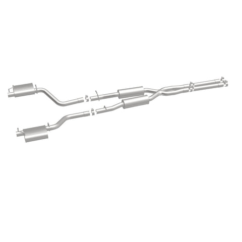 MagnaFlow Cat-Back SS 2.5in Dual Split Rear Exit (OEM Tips) 15-16 Dodge/Chrysler Charger/300 5.7L V8 - 19226