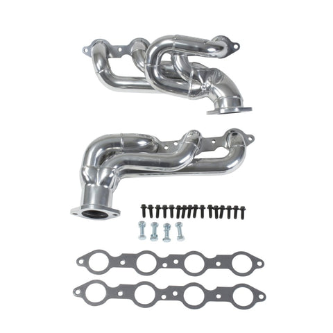 BBK 10-15 Camaro LS3 L99 Shorty Tuned Length Exhaust Headers - 1-3/4 Silver Ceramic - 40200