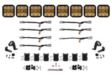 Diode Dynamics SS5 Pro Universal CrossLink 8-Pod Lightbar - Yellow Combo - DD7249