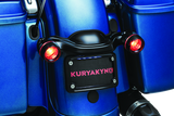 Kuryakyn Curved License Plate Mount Black - 3147