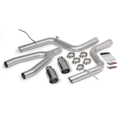 Banks Power 14 Jeep Grand Cherokee 3.0L Diesel Monster Exhaust Sys - SS Single Exhaust w/ Chrome Tip - 51364
