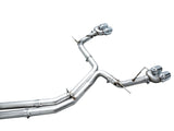 AWE Tuning 19-23 Audi C8 S6/S7 2.9T V6 AWD Track Edition Exhaust - Chrome Silver Tips - 3020-42101