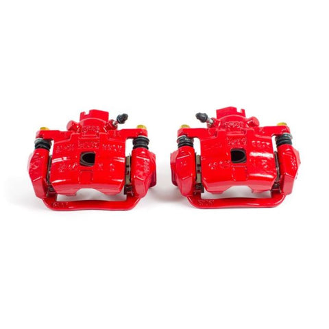 Power Stop 03-06 Subaru Baja Rear Red Calipers w/Brackets - Pair - S2582