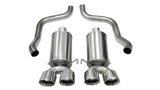 Corsa 2005-2007 Chevrolet Corvette C6 6.0L V8 Polished Xtreme Axle-Back Exhaust - 14469