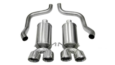 Corsa 2005-2007 Chevrolet Corvette C6 6.0L V8 Polished Xtreme Axle-Back Exhaust - 14469