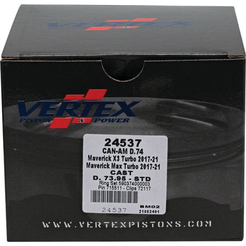 Vertex Piston 2017 Can-Am Maverick X3 900cc Cast Replica Piston Kit - 24537