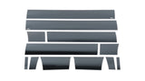 Putco 09-14 Ford F-150 Super Crew 5.5 (w/ Flares) 7in Wide - (12pcs) Black Platinum Rocker Panels - 9751426BP