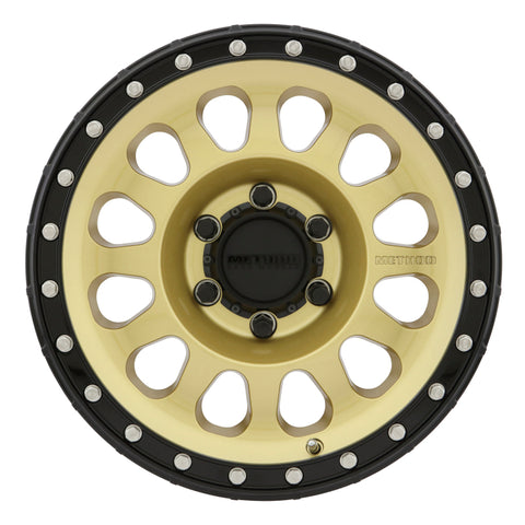Method MR315 17x8.5 0mm Offset 6x135 87mm CB Gold/Black Street Loc Wheel - MR31578516100