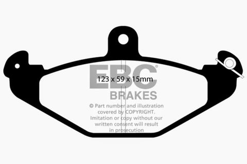 EBC 92-00 Dodge Viper 8.0 Redstuff Rear Brake Pads - DP3885C