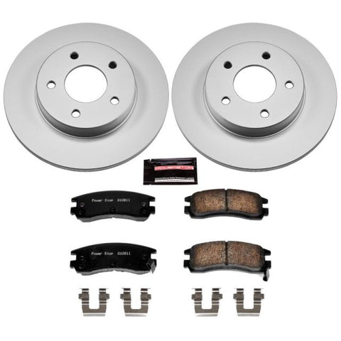 Power Stop 94-96 Cadillac DeVille Rear Z17 Evolution Geomet Coated Brake Kit - CRK3115