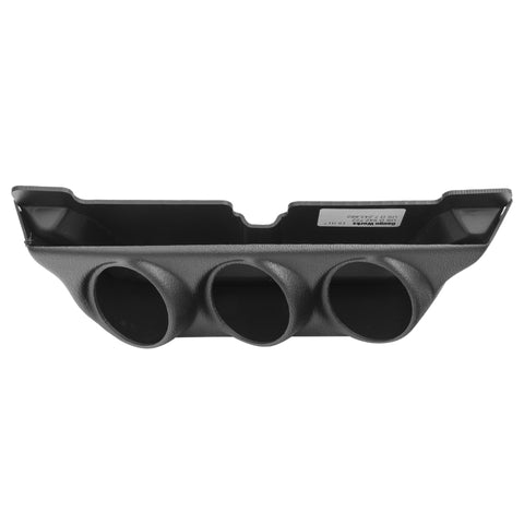 Autometer 99-07 Ford Super Duty / 03-07 Dodge Ram Black Triple Overhead Console Pod - 18017