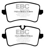 EBC 11 Audi A6 2.0 Turbo Redstuff Rear Brake Pads - DP32082C
