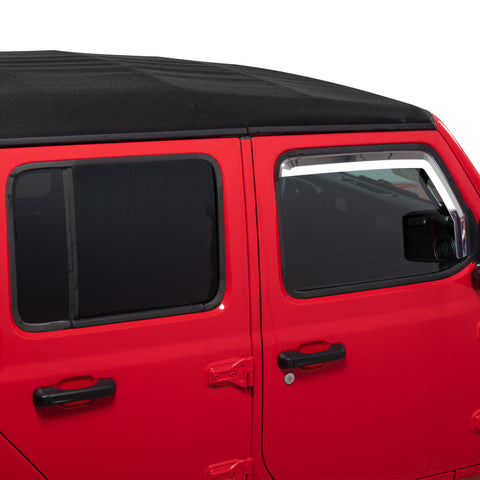 Putco 20-21 Jeep Gladiator JT/JL Element Chrome Window Visors (Front Only) - 480220