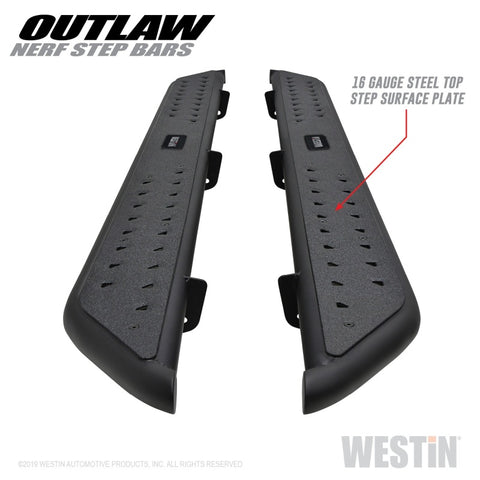 Westin 09-18 Dodge RAM 1500 Crew Cab Outlaw Nerf Step Bars - 58-53565