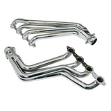 BBK 10-15 Camaro LS3 L99 Long Tube Exhaust Headers With Converters - 1-3/4 Chrome - 4021