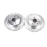 Power Stop 08-12 Infiniti EX35 Rear Evolution Drilled & Slotted Rotors - Pair - JBR1144XPR