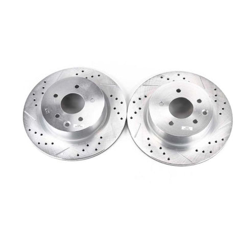 Power Stop 08-12 Infiniti EX35 Rear Evolution Drilled & Slotted Rotors - Pair - JBR1144XPR