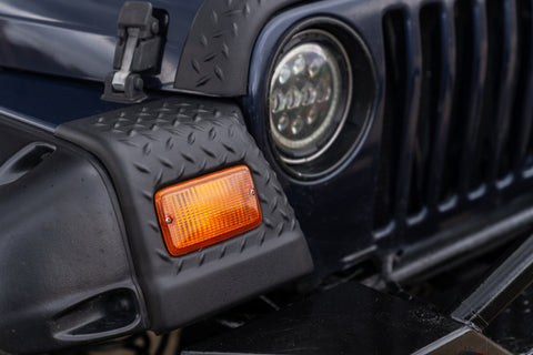Bushwacker 97-06 Jeep Wrangler Trail Armor Front Corners - Black - 14007