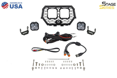Diode Dynamics 2014-2018 Polaris RZR XP Stage Series LED Grille Kit - Pro White Combo - DD7859